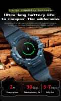 Relojes inteligentes hombre Bluetooth llamadas Fitness ritmo cardíaco presión arterial exterior deporte mujer reloj impermeable - details 11