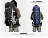Mochila de Montañismo para Acampar y Senderismo de 75L con Cubierta de Lluvia Bolsa Deportiva al Aire Libre de Nylon Capacidad 60-80 Litros Peso 40-50kg - details 7