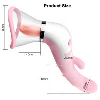 Chupar el clítoris Vibrador Pezón Juguete sexual para mujeres Pezones Masajeador de clítoris Lamiendo el clítoris Estimulador Juguetes para pezones 10 Lamiendo la lengua 2 Modo de succión Juguetes para adultos para mujeres Juego de parejas - details 7