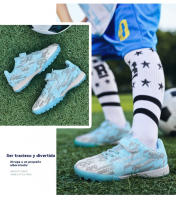 Zapatos de fútbol del mismo estilo para hombres y mujeres, uñas rotas, césped artificial en acción, competencia de entrenamiento, tecnología transpirable antideslizante - details 5