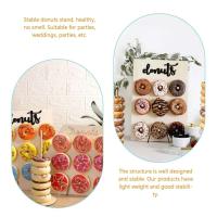 2 juegos de soporte para rosquillas, decoración para fiestas, bodas, soportes de exhibición para postres, centros de mesa con soporte de torre aron - details 2