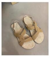 Sandalias planas de suela blanda antideslizantes y resistentes al desgaste de tendencia de color sólido a la moda para mujer - details 10