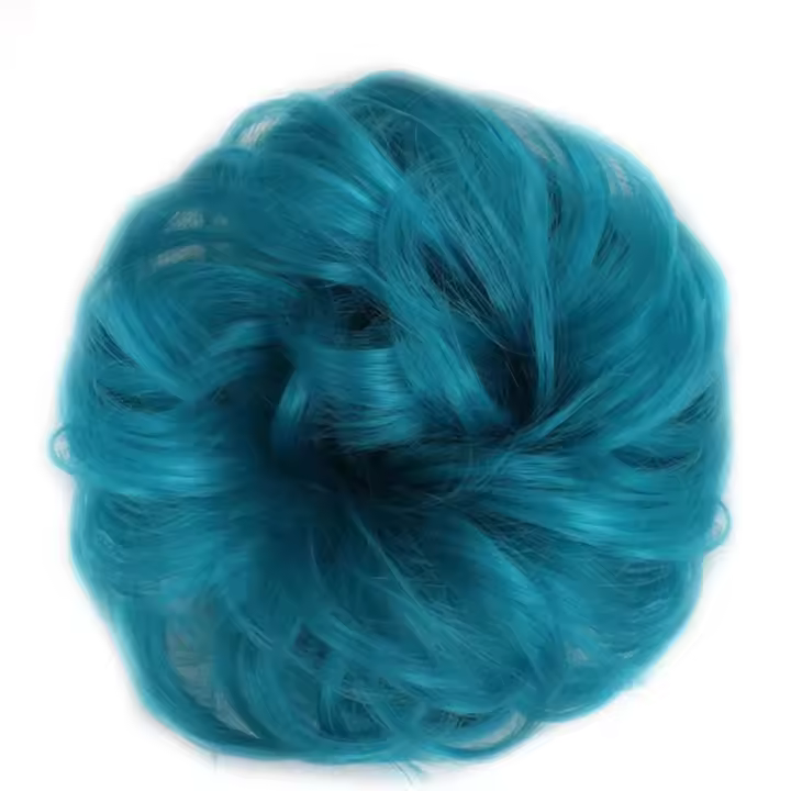 Extensiones de cabello para mujer, peluca Retro para Cosplay, peluca para discoteca y Bar, coleteros sintéticos, moño de pelo desordenado, piezas de cabello postizas - 1