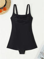 Bañador de una pieza para mujer, traje de baño Sexy con realce, Monokini con tirantes, ropa de playa sin espalda, 2024 - details 14