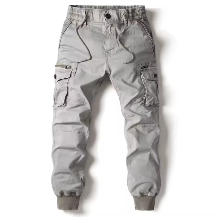 Pantalones De Cargo Para Hombre Casual Algodón Talla Medio Estilo Militar Táctico Longitud Completa Con Bolsillos Pantalones Diarios - 1