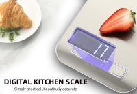 Báscula de Cocina Digital Pantalla LCD, Precisión de 0.01g, Acero Inoxidable, Forma Cuadrada, Carga de 10KG, Hecha en China - details 8