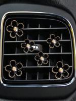 Clip de crisantemo de aleación de 6 piezas, utilizado para decoración de ventilación de automóviles y accesorios de aire acondicionado - details 2