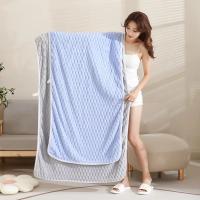 Toalla de baño de celosía de nube de terciopelo de Coral, Toalla de baño suave absorbente, 1 pce - details 3