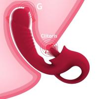 Leten-vibradores realistas para la salud Vaginal, consolador con 10 vibraciones con lengua para lamer el clítoris, estimulador del punto G, Juguetes sexuales eróticos para adultos - details 1