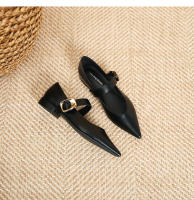 Nuevo Xiaoxiangfeng, hebilla de una palabra, tacón único puntiagudo, zapatos individuales, zapatos Lizhen - details 29