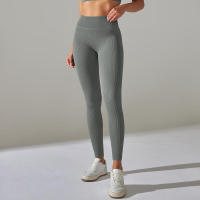 Pantalones deportivos de cintura alta sin costuras para yoga para mujer para hacer ejercicio y correr - details 18