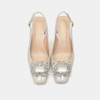 Sandalias de Tacón Alto Informales para Mujer Comodidad con Estilo, Boca Profunda, Correa Trasera, Punta Cuadrada - details 7