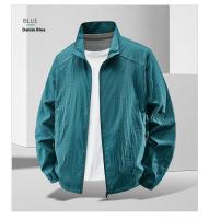 Chaqueta de hombre a prueba de sol para verano; ligero, transpirable y anti-ultravioleta para uso en exteriores; tela de seda de pesca. - details 16