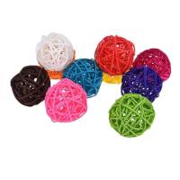 Juguetes de Mascotas Coloridos pelota de Ratán para Loro y Periquito Accesorios para Jaula de Pájaro Juguetes Interactivos para Aves para Picar y Masticar - details 2