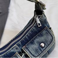 Bolso de mano de moda, bolso vaquero Retro, bolso cruzado para axila, bolso de hombro para chica picante, bolso para axila, bolso de tela Y2K, ropa de calle - details 7
