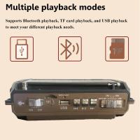 Portátil de alta sensibilidad FM AM SW Radio carga Receptor solar de emergencia manivela Bluetooth altavoz reproductor de música Audio AUX - details 8