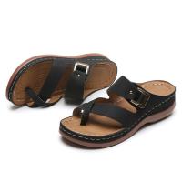 Zapatillas de tacón de cuña para mujer, zapatos de moda de verano - details 5