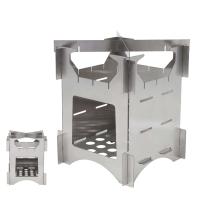 Plegable de acero inoxidable para acampar al aire libre, senderos, senderismo, picnic, estufa de leña portátil - details 4