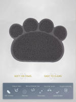 Alfombrilla Antideslizante Para Mascotas Gato Y Perro Forma De Uña De Gato Impermeable Para Comida Y Bebida Interior - details 10