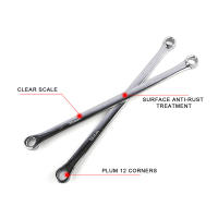 Llave de aviación extra larga de doble anillo 6 piezas set de llave de aviación potente menos esfuerzo métrico 8mm-21mm - details 1