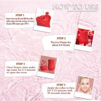Scttomon Rodillo de Hielo de Silicona Reutilizable Molde de Hielo en Forma de Rosa para Cuidado de la Piel Facial Masajeador de Rollo de Hielo para Ojos y Cuello - details 1