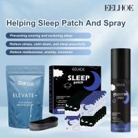 Eelhoe parche para ronquidos, pulverizador de lavanda para aliviar el estrés, la ansiedad, la respiración Nasal, tiras para dormir, mascarilla bucal antironquidos - details 0