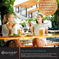 Juego de muebles de jardín de 3 piezas |   Plegable 170 x 46 x 75 cm |   2 Bancos de Cerveza - details 2