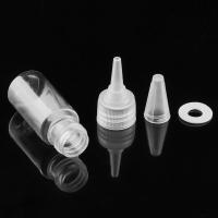 Transparente reutilizable con tapa a prueba de niños con tapa superior giratoria, botellas recargables, botellas cuentagotas vacías, dispensador de líquido, botellas exprimibles - details 9