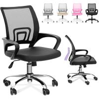 Silla Escritorio Ergonómica - Silla Oficina con Apoyo Lumbar, Estructura de Plastico, Malla Transpirable, Ruedas Giratorias 360 °   Soporta hasta 120kg - details 4