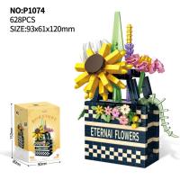Bloques de Construcción de Cactusas Flor Eterna Bonsái Árbol Jardines Románticos Ladrillos DIY - details 43