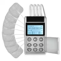 Masajeador corporal TENS estimulador muscular eléctrico EMS, almohadillas de electrodos,dispositivo de masaje de cuerpo completo - details 0
