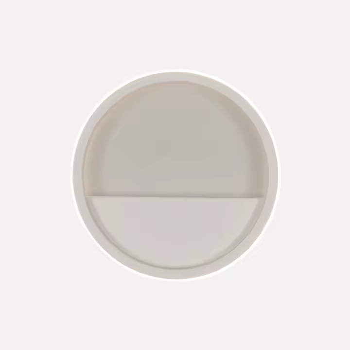 Lámpara de techo LED GOECO, redonda doble de aluminio, blanca, 32 W, 27 x 22 x 6 cm, pack de 2 - 1