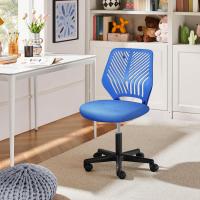 Silla Escritorio de Oficina Ergonómica Silla Giratoria Altura Ajustable sin Reposabrazos Asiento Malla Rosa - details 43