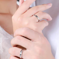 Anillo de aleación ajustable para hombres, joyería de moda, anillo de dedo abierto, anillo de pareja de diamantes en espiral - details 5