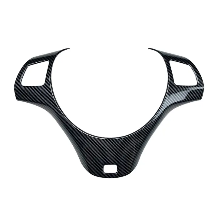 Embellecedor de volante de coche de fibra de carbono LHD para-3 Series E90 E92 E93 2005-2012, cubierta decorativa para volante de coche - 1
