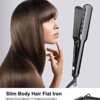 Plancha de pelo profesional, plancha plana con pantalla LED, plancha alisadora de pelo de titanio - details 0