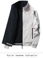 Chaqueta de Moda Casual para Hombres Cierre de Cremallera, Forro de Poliéster, A Prueba de Viento, Ligera para Deportes al Aire Libre Limpieza Seca - details 11