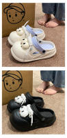 Zuecos con aumento de altura de suela suave de EVA para mujeres, estudiantes, parejas, zapatillas cerradas de playa de verano al aire libre - details 11