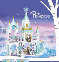 Serie de hielo y nieve sirena compatible con bloques de construcción, Castillo de montaje de princesas, juguetes de rompecabezas - details 12