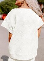 Conjunto Mujer Verano 2025 |   Top Corto + Pantalón Holgado |   Tela Texturizada Premium |   Moda Casual y Elegante" - details 18