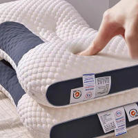 Almohada de masaje ortopédica para dormir, protección para el cuello, alivio del dolor corporal, masajeador de tracción - details 1