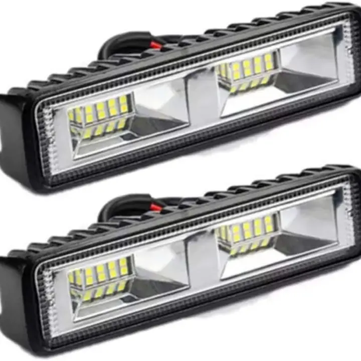 2 luces de trabajo LED de 12 V 24 V 16 luces de trabajo LED 48 W, resistente al agua IP67 - 1