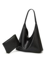 Bolso de mano para mujer, bolsa de hombro, retro, simple, grande, 100 - details 1
