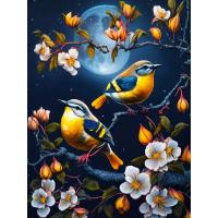 Pintura Ruopoty moderna en acrílico con marco de aves para adultos kit de bricolaje artístico de coloración por números artículo peligroso especial - details 0