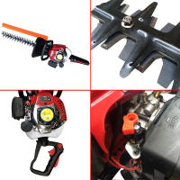 Cortasetos de gasolina, con cuchillas de acero al manganeso de doble cara, silencioso, ideal para trabajos de jardín y aparcamiento - details 4