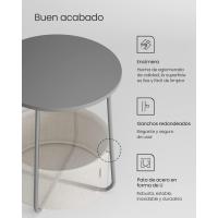 Mesa Lateral Redonda Moderna Espaciosa para Sala de Estar, Dormitorio, Mesita de Noche - details 22