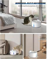 Grifo de Agua para Gatos Inalámbrico Automático 88oz/2.6L Ventana de Nivel de Agua y Sensor de Movimiento Ultra Silencioso Suministros para Mascotas - details 0