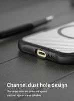 KEYSION-funda a prueba de golpes MagSafe para iPhone, 13, 12, 11 Pro Max, SE 2022, 2020, protección de cámara, textura de fibra de carbono - details 7