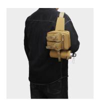 Bolsa táctica para hervidor de agua camuflaje al aire libre multifuncional pequeña bolsa de cintura herramienta satchel ciclismo viaje hombres y mujeres deportes pequeña bolsa de pecho - details 1