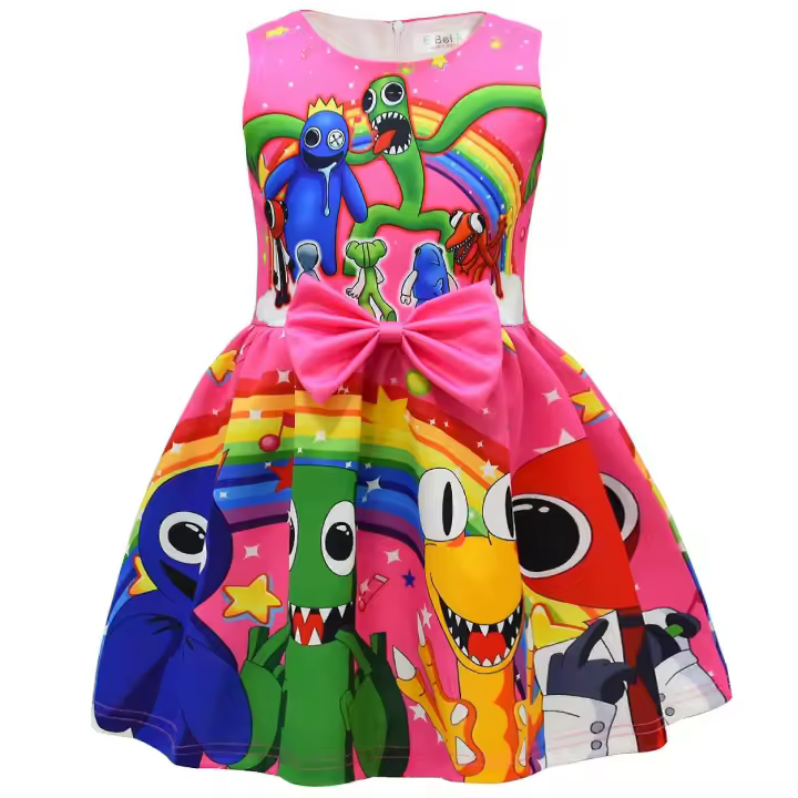 Roblox Rainbow Friends, vestido grande para niños, vestido de princesa para niñas, vestido de fiesta, falda BSSM - 1